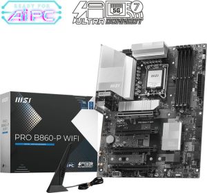 Obrázok pre výrobcu MSI PRO B860-P WIFI / INTEL B860 / LGA1851 / 4x DDR5 / M.2 / WiFi / ATX