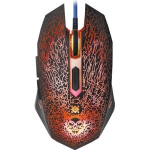 Obrázok pre výrobcu Defender Myš Shock GM-110L, 3200DPI, optická, 6tl., 1 koliesko, drôtová USB, čierna, s hernou podložkou, podsvietená