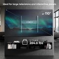 Obrázok pre výrobcu ONKRON pevný TV držiak na stenu pre 60 až 110-palcové LED TV, 120 kg, čierny,VESA: min 200x200 - max 800x600