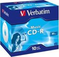 Obrázok pre výrobcu Verbatim CD-R Audio Verbatim [ jewel case 10 | 80min | 4x | Live it! ]