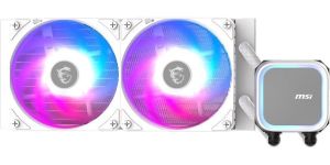 Obrázok pre výrobcu MSI vodní chladič CPU MAG CORELIQUID A13 240 WHITE/ 2x 120mm ARGB fan / bílý
