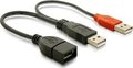 Obrázok pre výrobcu DeLock napájací kábel USB A samica z 2xUSB A samec