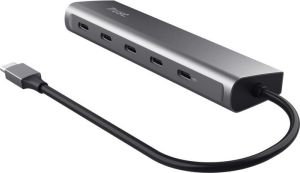 Obrázok pre výrobcu TRUST Rozbočovač Halyx Aluminium 5 Port USB 3.2 Gen1 Hub