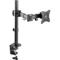 Obrázok pre výrobcu Polohovatelný držiak ULTRADESK SKELETON Single pre monitor, 2-9KG, svorka a priechodka stola, 17"-30", 75x75/100x100, čierny