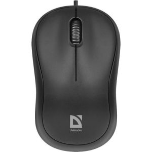 Obrázok pre výrobcu Defender Myš MS-759, 1000DPI, optická, 3tl., 1 koliesko, drôtová USB, čierna, kancelárska, kompakt.