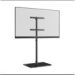 Obrázok pre výrobcu ONKRON Univerzálny podlahový TV stojan so sklenenou základňou pre 30"-60" TV do 41 kg, čierna VESA: 100x100 - 400x400