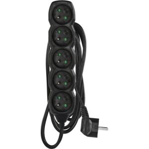 Obrázok pre výrobcu EMOS prodlužovací přívod, černý, 5z/3m, 1,0mm