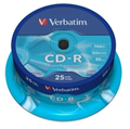 Obrázok pre výrobcu Verbatim CD-R (25-Pack) Spindle/DL/52x/700MB