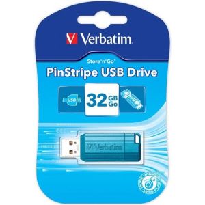 Obrázok pre výrobcu Verbatim USB flash disk, 2.0, 32GB, PinStripe USB, modrý