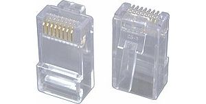 Obrázok pre výrobcu Konektor RJ45 CAT6 UTP 8p8c pro drát,100ks