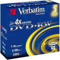 Obrázok pre výrobcu Verbatim DVD+RW(5-Pack)Jewel/4x/DLP/4.7GB