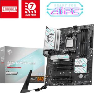 Obrázok pre výrobcu MSI MB Sc AM5 B840 GAMING PLUS WIFI, AMD B840, 4xDDR5, 1xHDMI, WiFi, ATX