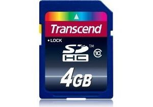 Obrázok pre výrobcu Transcend SDHC karta 4GB Class 10