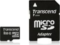 Obrázok pre výrobcu Transcend Micro SDHC karta 8GB Class 10 + Adaptér