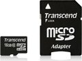 Obrázok pre výrobcu Transcend Micro SDHC karta 16GB Class 10 + Adaptér