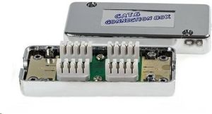 Obrázok pre výrobcu Spojovací box STP Cat6 narážecí, stříbrná