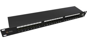 Obrázok pre výrobcu Solarix Patch panel 24 x RJ45 CAT5E STP černý 1U SX24-5E-STP-BK-N