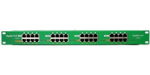Obrázok pre výrobcu POE-PAN16-GBATF 802.3af/at gigabitový stíněný 16-portový PoE panel