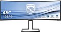 Obrázok pre výrobcu PHILIPS 498P9/00 48.8inch 5120x1440 VA 32:9 4ms 450 3000:1 DisplayPort 1.4 HDMI 2.0 x 2 USB-C 3.2 PBP Speakers 5Wx2
