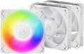 Obrázok pre výrobcu ARCTIC P12 Pro A-RGB (bílá) 3-Pack - 120mm A-RGB PWM ventilátor s rozdělovačem kabelů