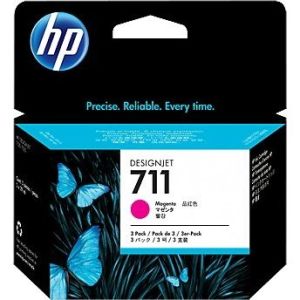 Obrázok pre výrobcu HP no 711 - purpurová ink. kazeta - 3pack, CZ135A