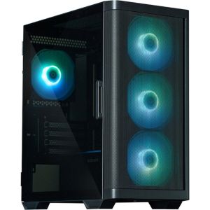 Obrázok pre výrobcu Zalman M4 Black / miniT / 4x 120mm ARBG fan / 2xUSB 3.0 / 1xUSB 2.0 / tvrzené sklo / černá