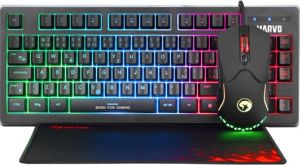 Obrázok pre výrobcu Marvo CM310 CZSK, RGB sada klávesnice s hernou myšou a podložkou, CZ/SK, herná, membránová typ drôtová (USB), čierna, podsvietená