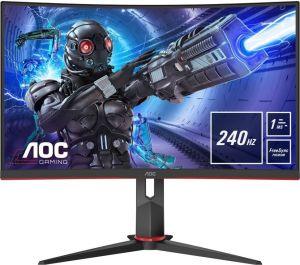 Obrázok pre výrobcu AOC MT VA LCD WLED 31,5" C32G2ZE/BK - VA panel, 240Hz, 1ms, 1920x1080, 2xHDMI, DP, zakriven