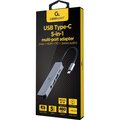Obrázok pre výrobcu GEMBIRD A-CM-COMBO5-02 Multi Port Adapter USB Type C 5in1 Hub + HDMI + PD + stereo audio