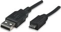 Obrázok pre výrobcu Manhattan Hi-Speed USB 2.0 kábel A-Micro B M/M 0,5m, čierny