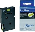 Obrázok pre výrobcu Brother originál páska do tlačiarne štítkov, Brother, TC-691, čierny tlač/žltý podklad, laminovaná, 7.7m, 9mm