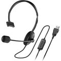 Obrázok pre výrobcu Genius HS-100U Headset, náhlavní, na jedno ucho, drátový, s mikrofonem, ovládání hlasitosti, USB, černý