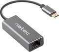 Obrázok pre výrobcu NATEC CRICKET externí Ethernet síťová karta USB-C 3.1 1X RJ45 1GB kabel