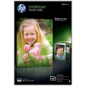 Obrázok pre výrobcu HP Lesklý fotopapier HP Everyday r, 10x15 cm, 100 listov, 200g/m2