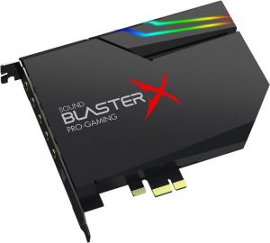 Obrázok pre výrobcu Creative Sound BlasterX AE-5 Plus herná zvuková karta Hi-Res, DAC prevodník, s osvetlením RGB, PCI-e interná