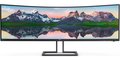 Obrázok pre výrobcu Philips LCD 498P9Z 49" zakřivený VA LED 4K/32:9/5120x1440@75Hz/ 4ms/550cd/80M:1/3xHDMI/DP/ 4xUSB/Repro/VESA