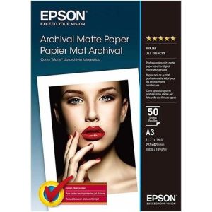 Obrázok pre výrobcu EPSON paper A3 - 192g/m2 - 50sheets - archival matte