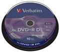 Obrázok pre výrobcu Verbatim DVD+R DL [cake box 10 | 8.5GB | 8x | matte silver]