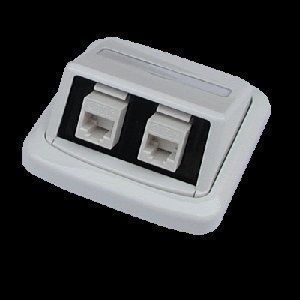Obrázok pre výrobcu Dvojzásuvka ABB TANGO 2xRJ45 cat.6A STP bílá