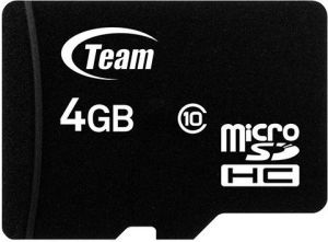 Obrázok pre výrobcu Team Group Pamäťová karta Micro SDHC 4GB Class 10 +Adapter