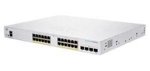 Obrázok pre výrobcu Cisco switch CBS250-24P-4G (24xGbE,4xSFP,24xPoE+,195W,fanless) - REFRESH