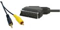 Obrázok pre výrobcu Kabel Scart M- Cinch + Jack (3,5mm) M, 5m, čierna