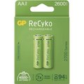Obrázok pre výrobcu Nabíjacia batéria, AA (HR6), 1.2V, 2600 mAh, GP, papierová krabička, 2-pack, ReCyko