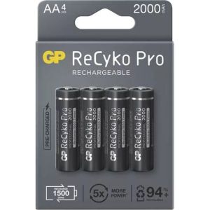 Obrázok pre výrobcu GP Nabíjacia batéria, AA (HR6), 1.2V, 2000 mAh, 4-pack, ReCyko Pro