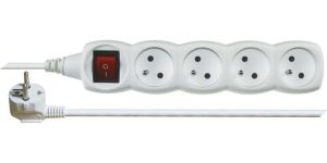 Obrázok pre výrobcu EMOS prodlužovací kabel 4z5m s vypínačem 1,0mm PVC