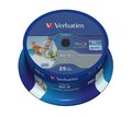 Obrázok pre výrobcu VERBATIM BD-R SL(25-Pack)Spindl/6x/25GB/Printable