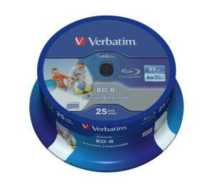 Obrázok pre výrobcu VERBATIM BD-R SL(25-Pack)Spindl/6x/25GB/Printable