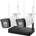 Obrázok pre výrobcu HiLook Powered by HIKVISION/ WiFi Bullet KIT IKS-2044BH-PH/W/ 4Mpx/ 2x kamery IPC-B140HA-LDF/W/ 1x NVR-DS-7104NI-S1/W