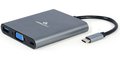 Obrázok pre výrobcu Gembird USB-C 6v1 multiport USB 3.1 + HDMI + VGA + PD + čtečka karet + stereo audio