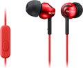 Obrázok pre výrobcu SONY MDR-EX110AP Sluchátka do uší s mikrofonem, rozsah 5 až 24000 Hz - Red